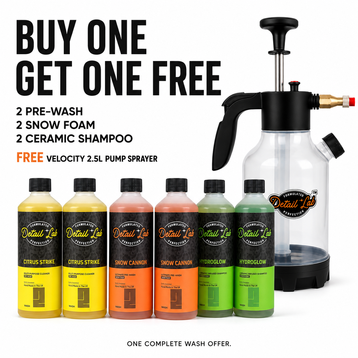 Detail Lab Double Up Wash Bundle + FREE Velocity Pump Sprayer