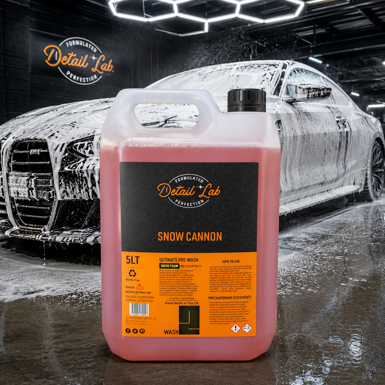Detail LAB Snow Cannon Snow Foam | Ultra-Thick Pre-Wash Cleaner