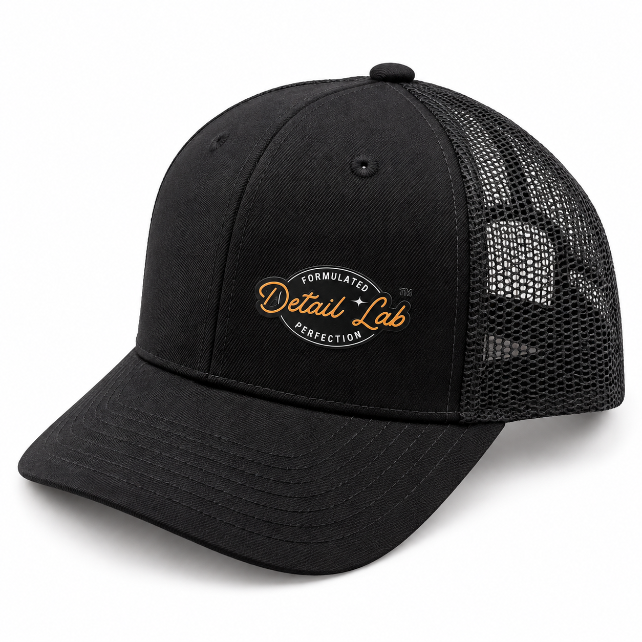 Detail Lab Trucker Cap – Black On Black