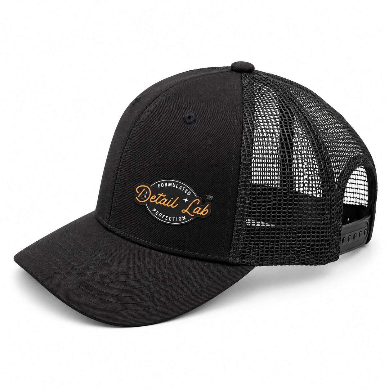Detail Lab Trucker Cap – Black On Black