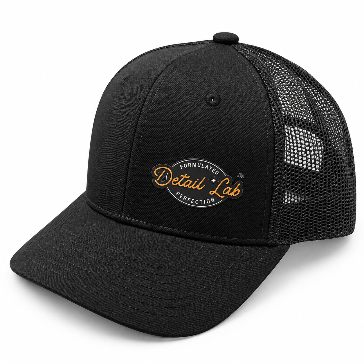 Detail Lab Trucker Cap – Black On Black