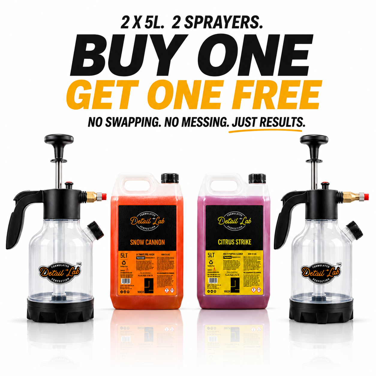 Free Velocity Pump Sprayer , Citrus Pre-Wash and Snow Foam Bundle 5Litre