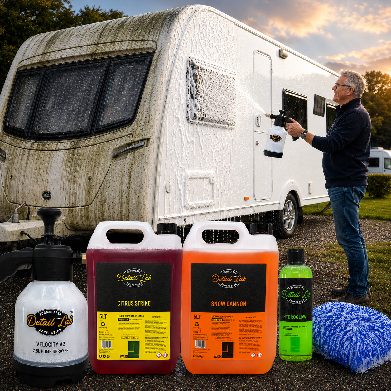 Detail Lab Caravan & Motorhome Care Kit | No Pressure Washer Required