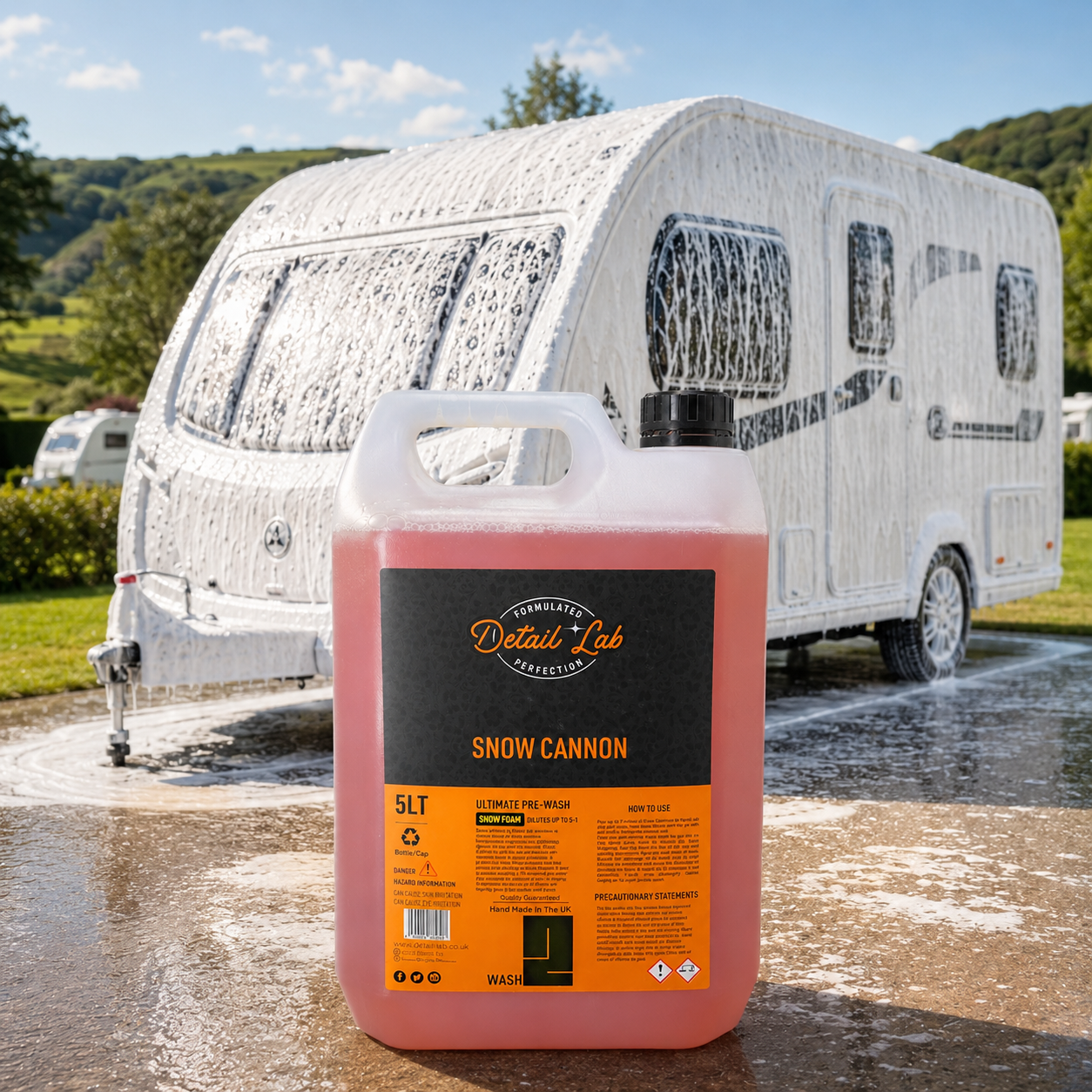 Detail LAB Caravan Care Snow Foam | Heavy-Duty Tourer & Motorhome Cleaner