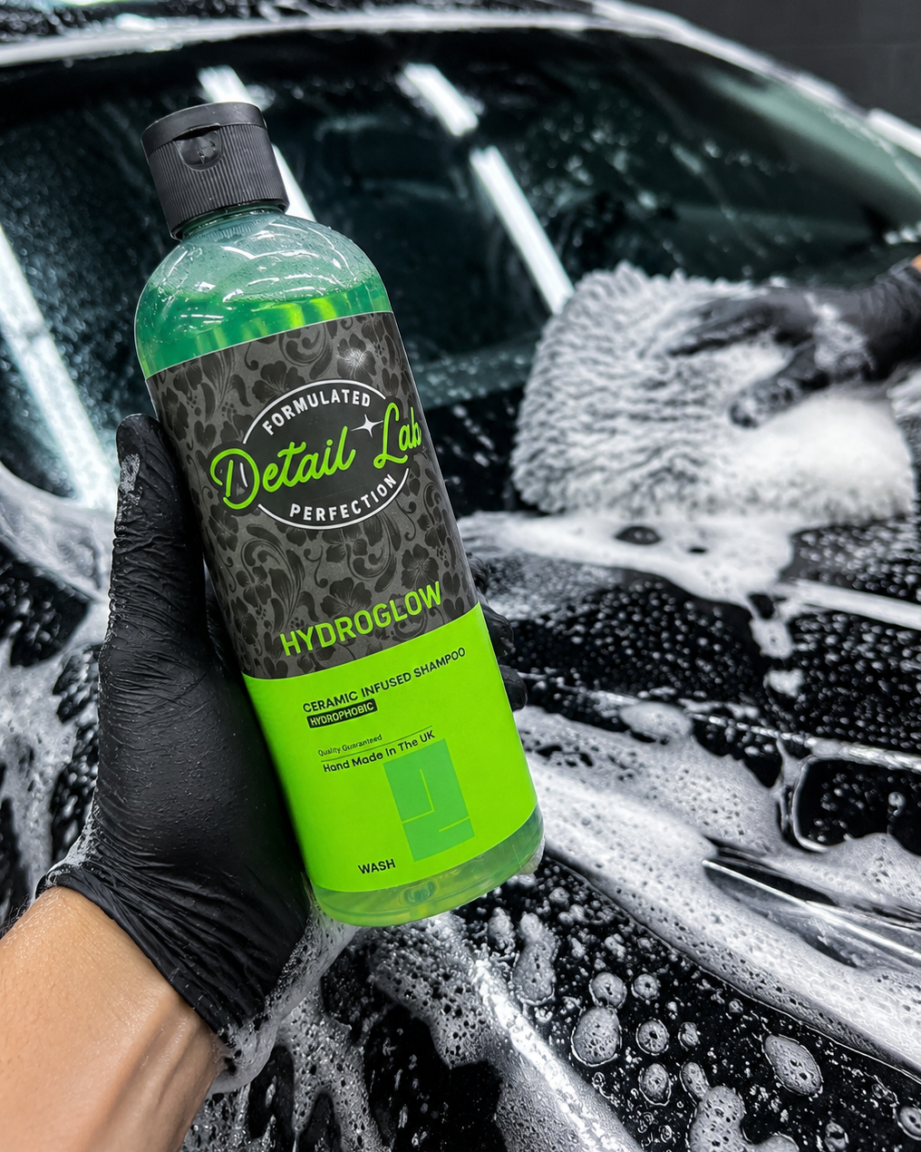 Hydro Glow Ceramic Shampoo + Wash Mitt Bundle Detail Lab