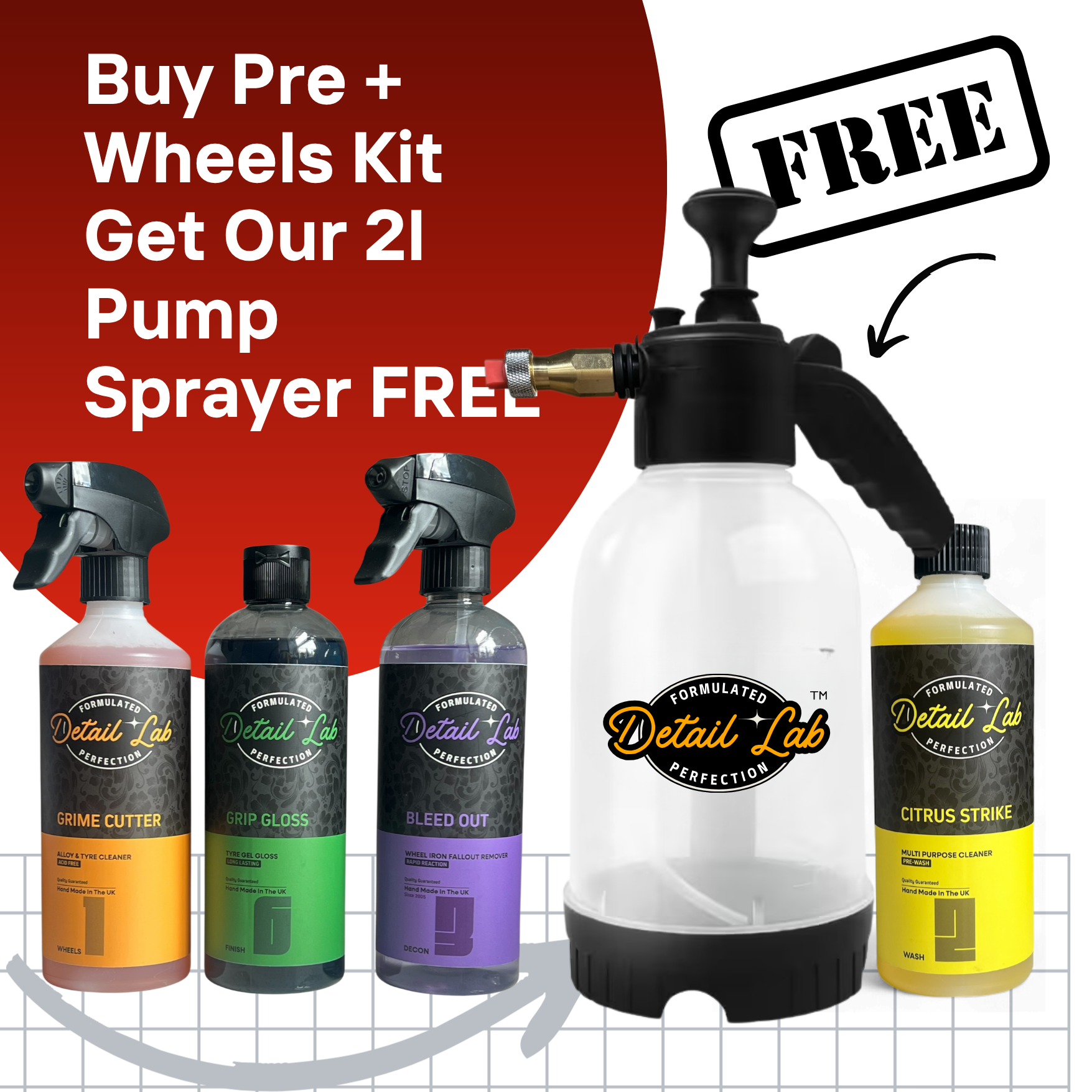 FREE 2L Velocity Sprayer | Pre-Wash & Ultimate Wheel Cleaning Bundle